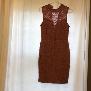 Mauve Lace Dress Size M